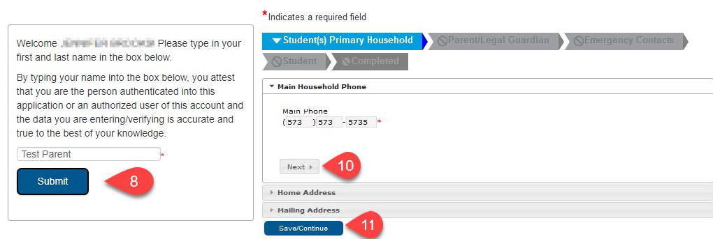 Verify your identity and information